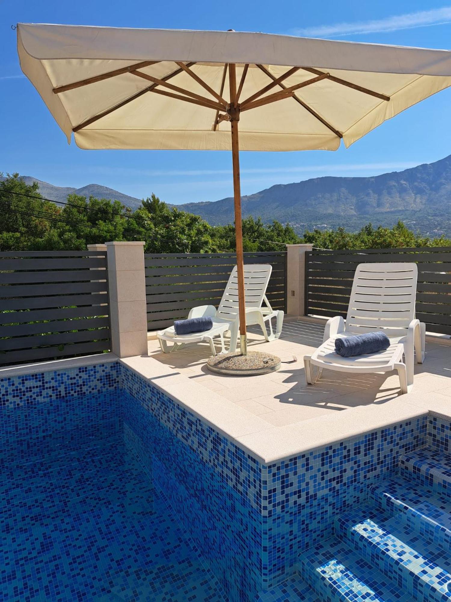 Villa "Amber" Luxury Apartments With A Pool 米利尼 外观 照片